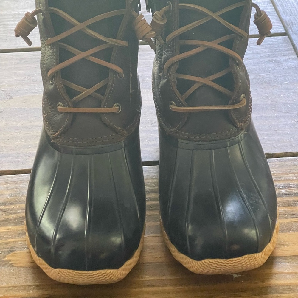 Sperry Black and Brown Women's Boots